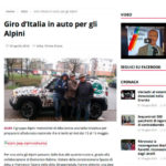 Gazzetta d’Alba: Giro d’Italia in auto per gli alpini